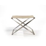 POUL KJAERHOLM Tabouret pliant mod. PK 91cr&#233;ation en 1961 Edition Kold Christensen, en acie...