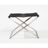 POUL KJAERHOLM Tabouret pliant mod. PK 91cr&#233;ation en 1961 Edition Kold Christensen, en acie...