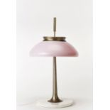 STILNOVO EDITEUR Lampe de table mod. 8091circa 1950Etiquette de l'&#233;diteur, en marbre, m&#233...
