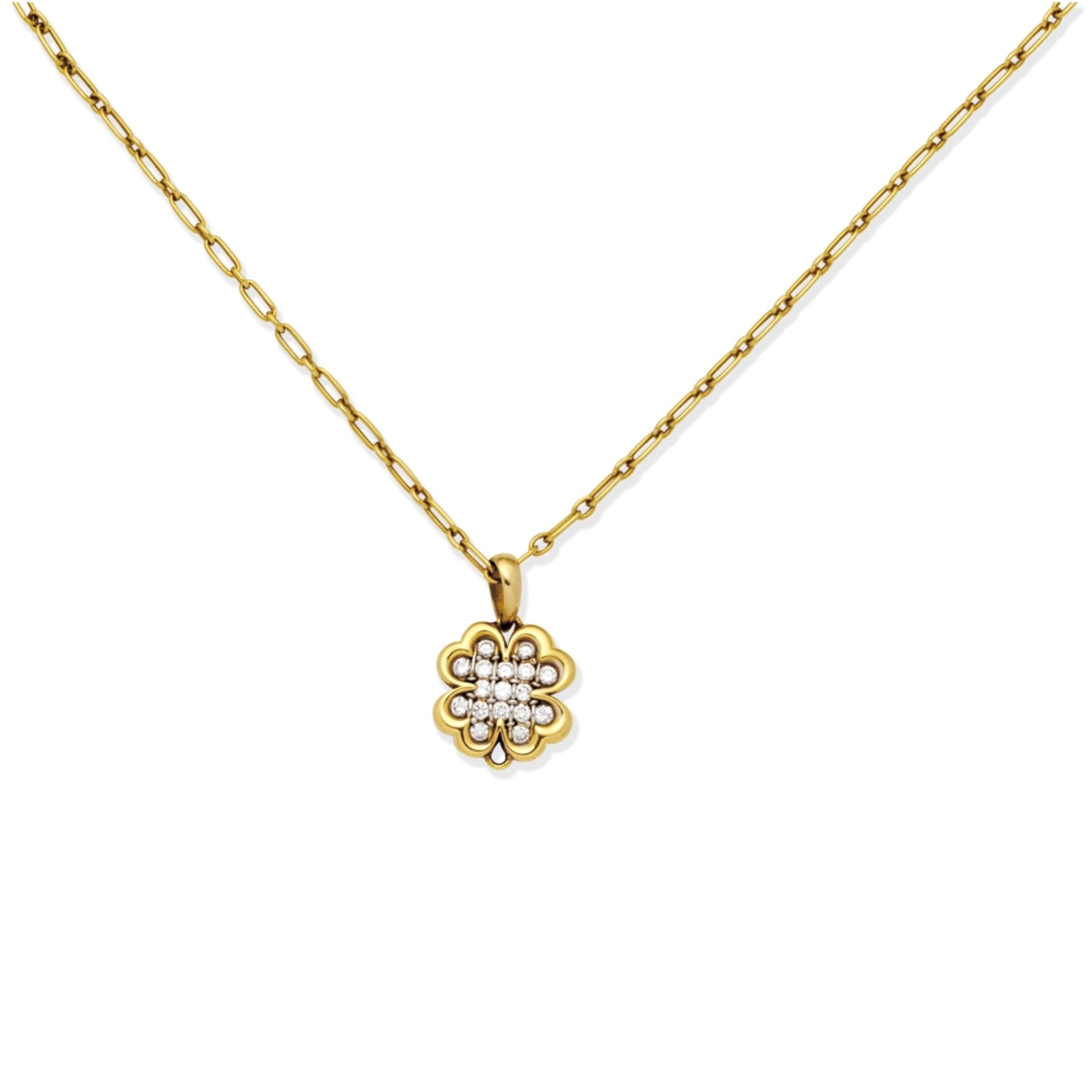 CARTIER: DIAMOND PENDANT/NECKLACE,