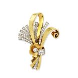 DIAMOND SPRAY BROOCH,