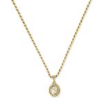 CHOPARD: 'HAPPY DIAMOND' PENDANT/NECKLACE