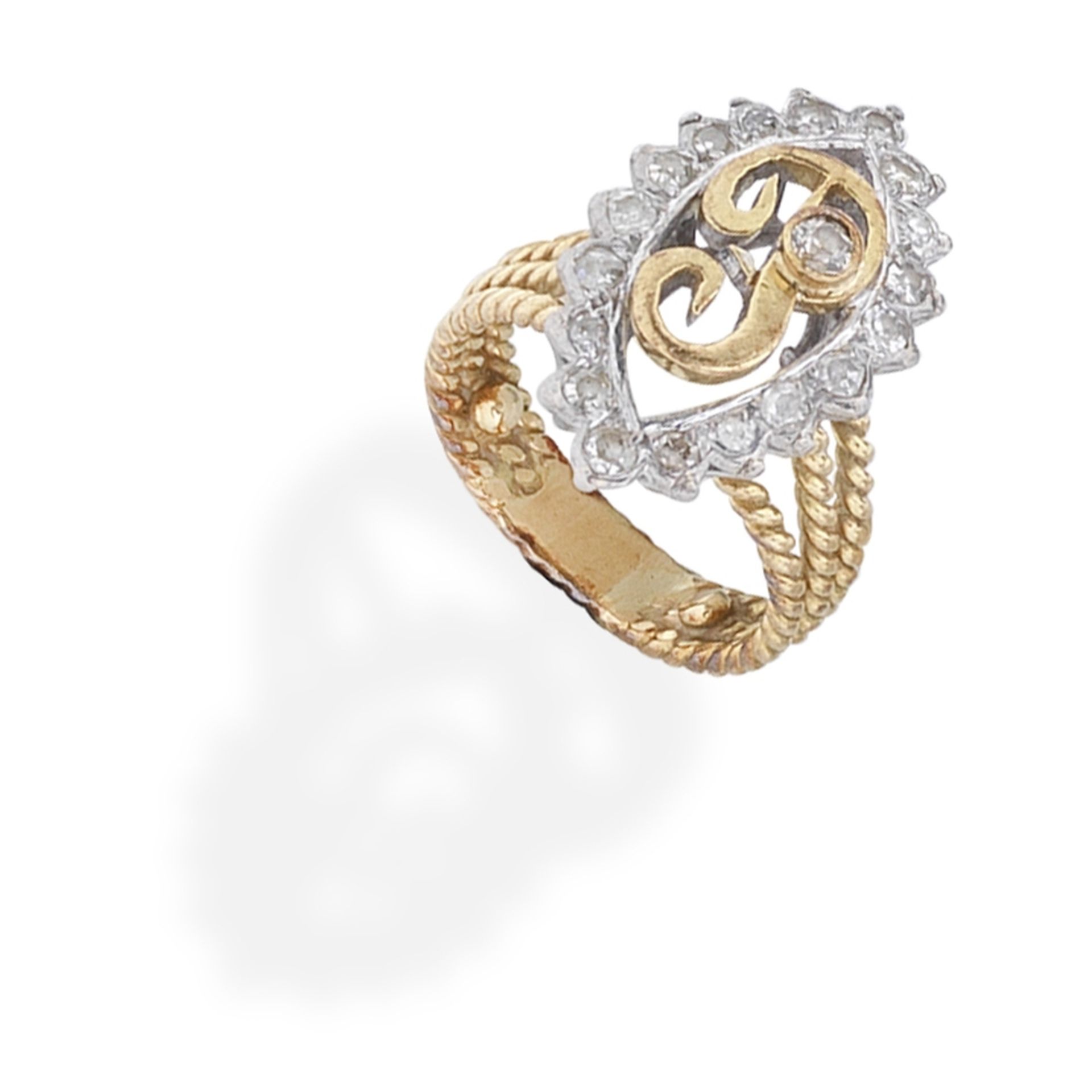 DIAMOND MONOGRAM RING