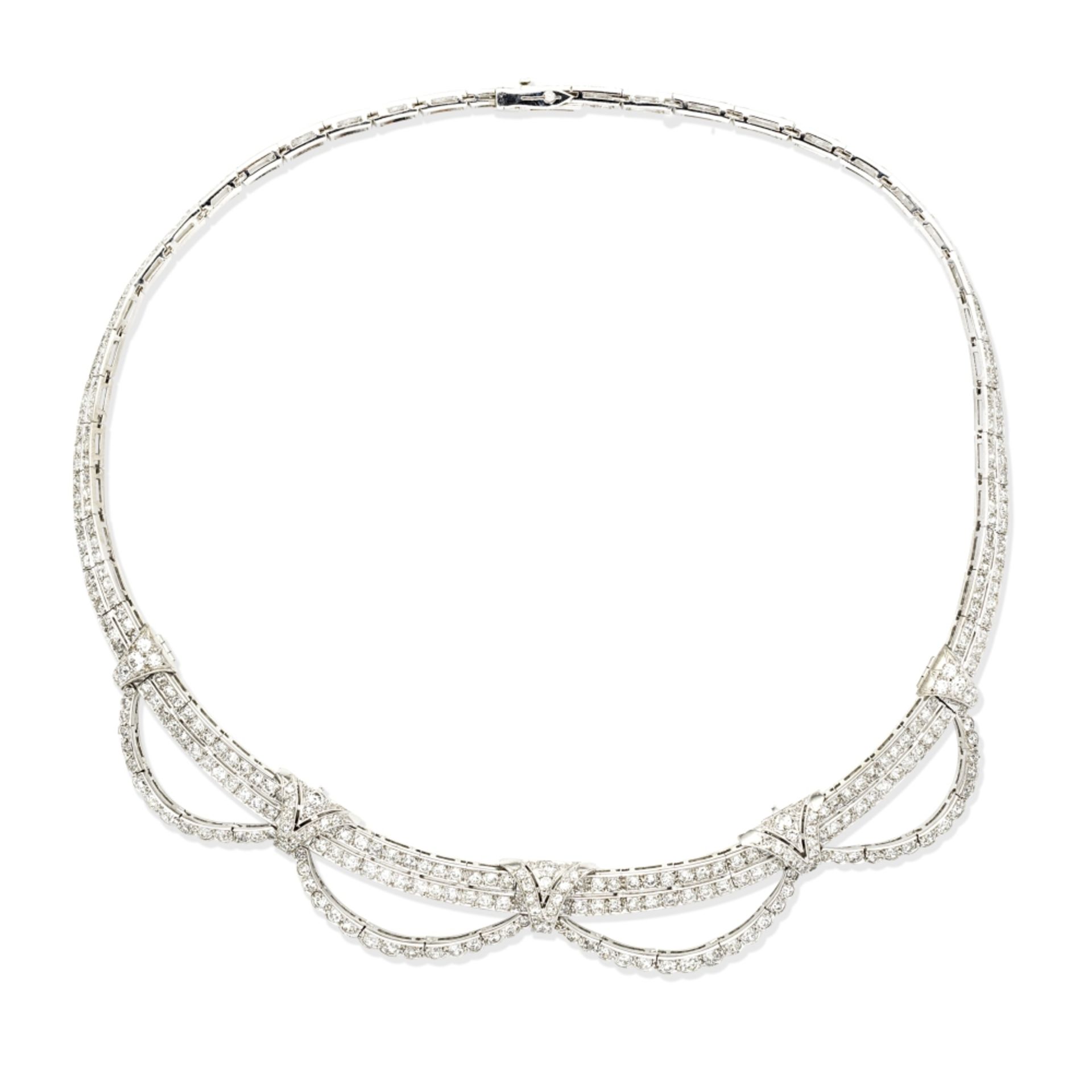 DIAMOND NECKLACE, CIRCA 1950 - Bild 2 aus 2