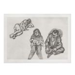 Lucian Freud (1922-2011) Four Figures Etching, 1991, on wove paper, signed with initials and num...