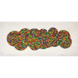 Sol LeWitt (1928-2007) Whirls and Twirls (color) Linocut in colours, 2005, on Somerset velvet wh...