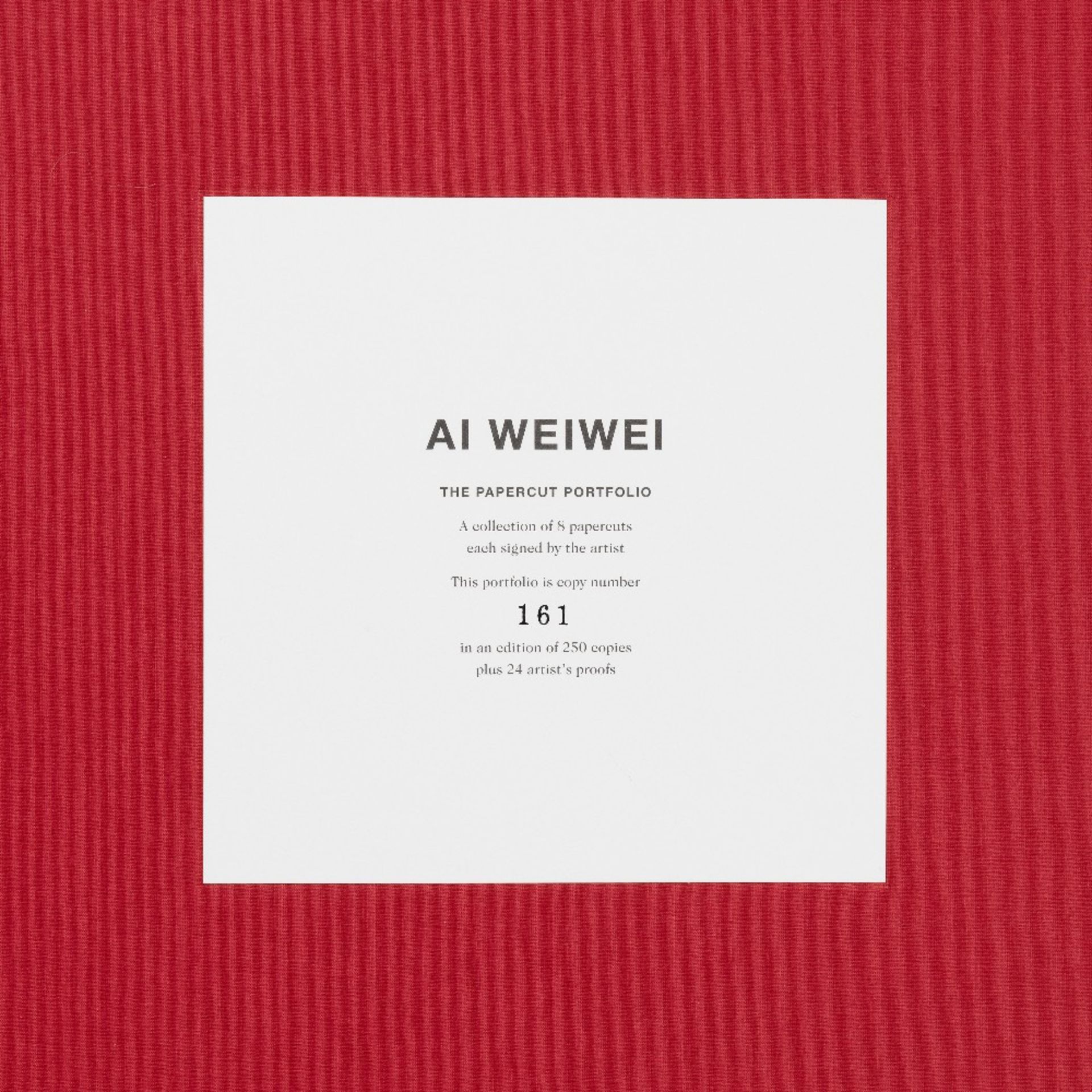 Ai Weiwei (born 1957) The Papercut Portfolio The complete portfolio of eight papercuts, 2019, on ... - Bild 10 aus 11