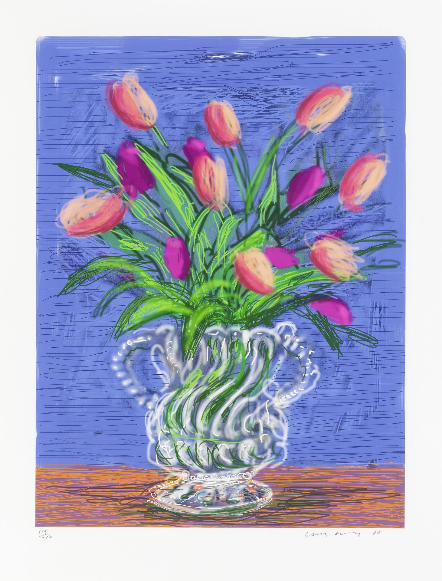 David Hockney (born 1937) Untitled No.346, from A Bigger Book: Art edition B IPad drawing in colo...