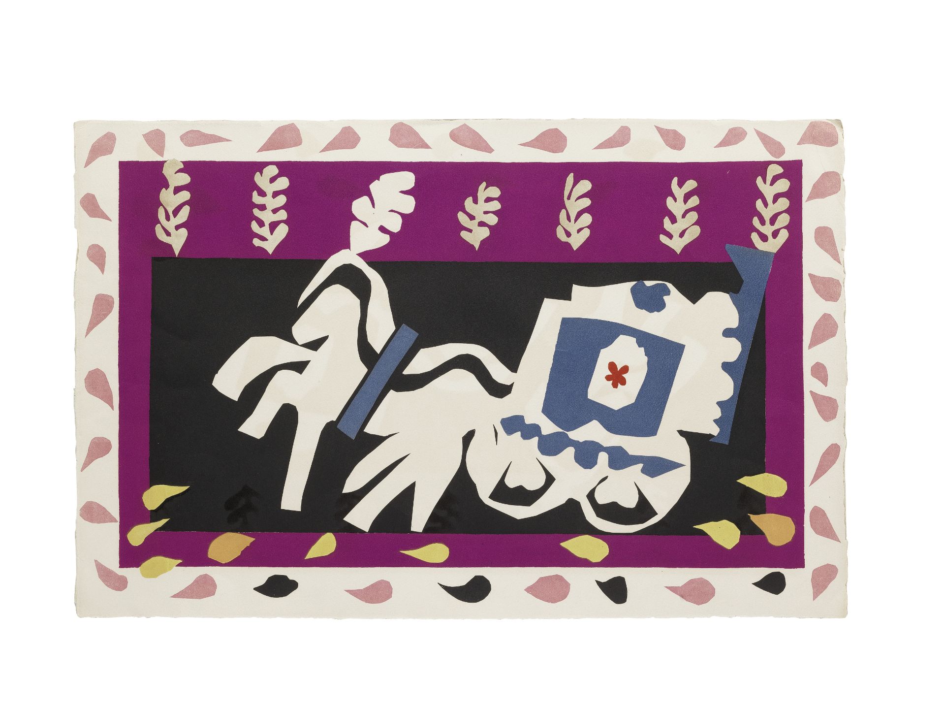 Henri Matisse (1869-1954) Enterrement de Pierrot, from Jazz Pochoir in colours, 1947, on wove pap...