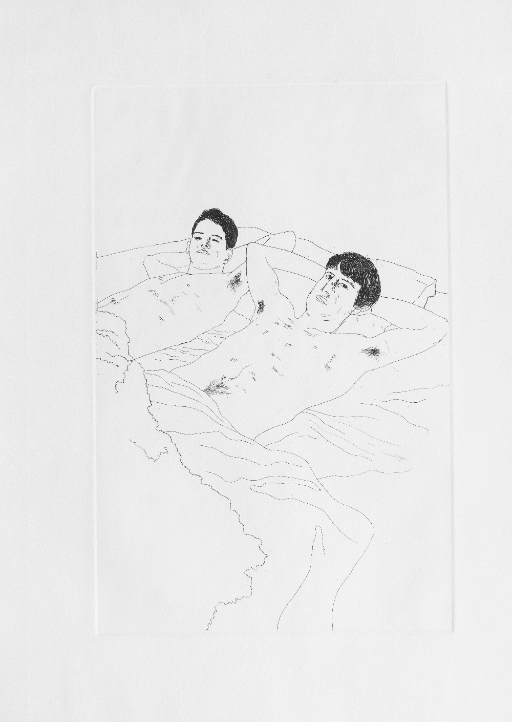 David Hockney (born 1937) Ten plates from Illustrations for Fourteen Poems by C. P. Cavafy (Editi... - Image 2 of 6