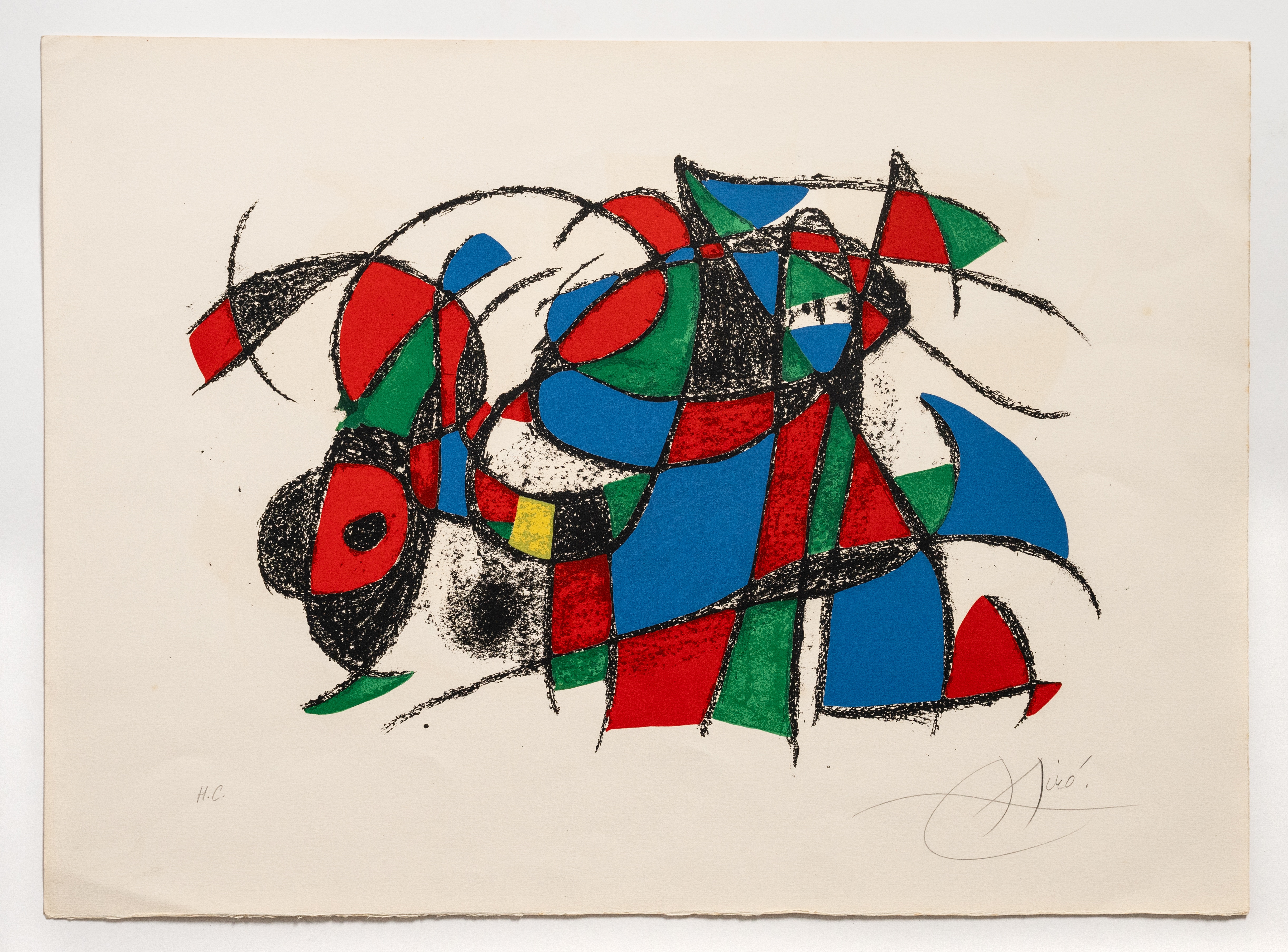 Joan Mir&#243; (1893-1983) One plate from Joan Mir&#243; Lithographe II Lithograph in colours, 1...