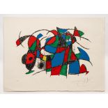 Joan Mir&#243; (1893-1983) One plate from Joan Mir&#243; Lithographe II Lithograph in colours, 1...