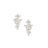 PAIRE DE BOUCLES D'OREILLE DIAMANTS