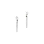 PAIRE DE BOUCLES D'OREILLE DIAMANTS