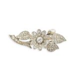 BROCHE PERLE ET DIAMANTS, VERS 1920