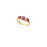 BAGUE RUBIS ET DIAMANTS