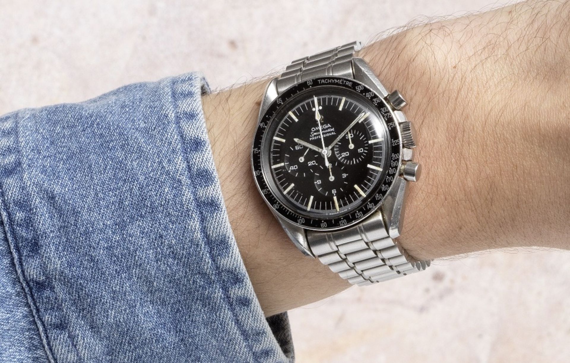 Omega. A stainless steel manual wind chronograph bracelet watch offered on behalf of the family o... - Image 2 of 2