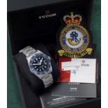 Tudor. A rare Limited Edition stainless steel automatic bracelet watch made for 32 (The Royal) Sq...