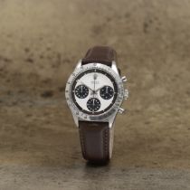 Rolex. A fine and rare stainless steel manual wind chronograph wristwatch with exotic Paul Newman...