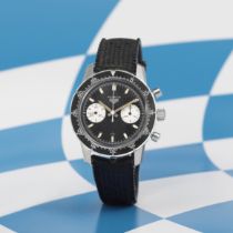 Heuer. A fine stainless steel manual wind chronograph wristwatch issued to the Argentinean Air Fo...