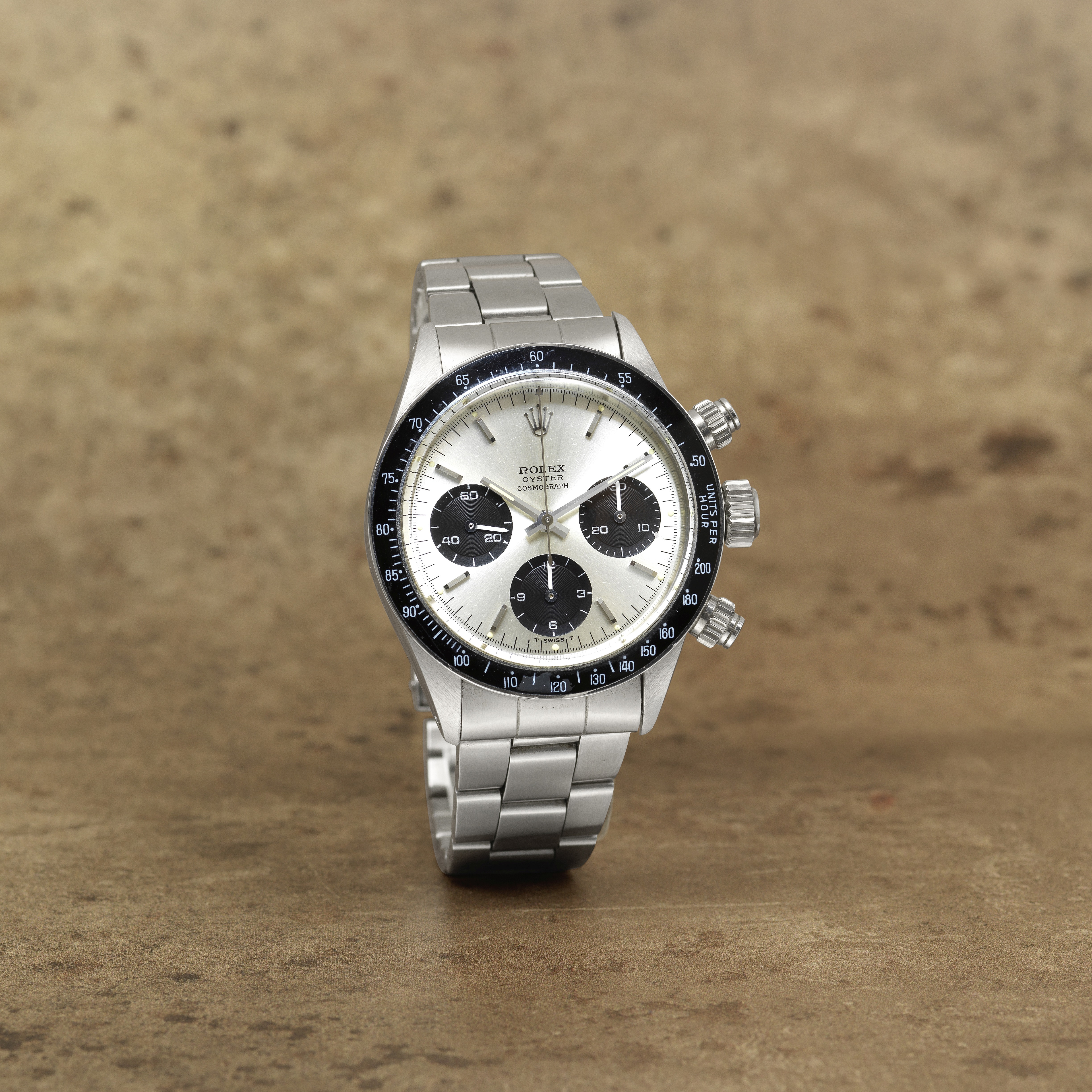 Rolex. A fine and rare stainless steel manual wind chronograph bracelet watch Cosmograph, Ref: 6...