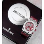 Audemars Piguet. A Limited Edition stainless steel automatic calendar chronograph wristwatch Roy...