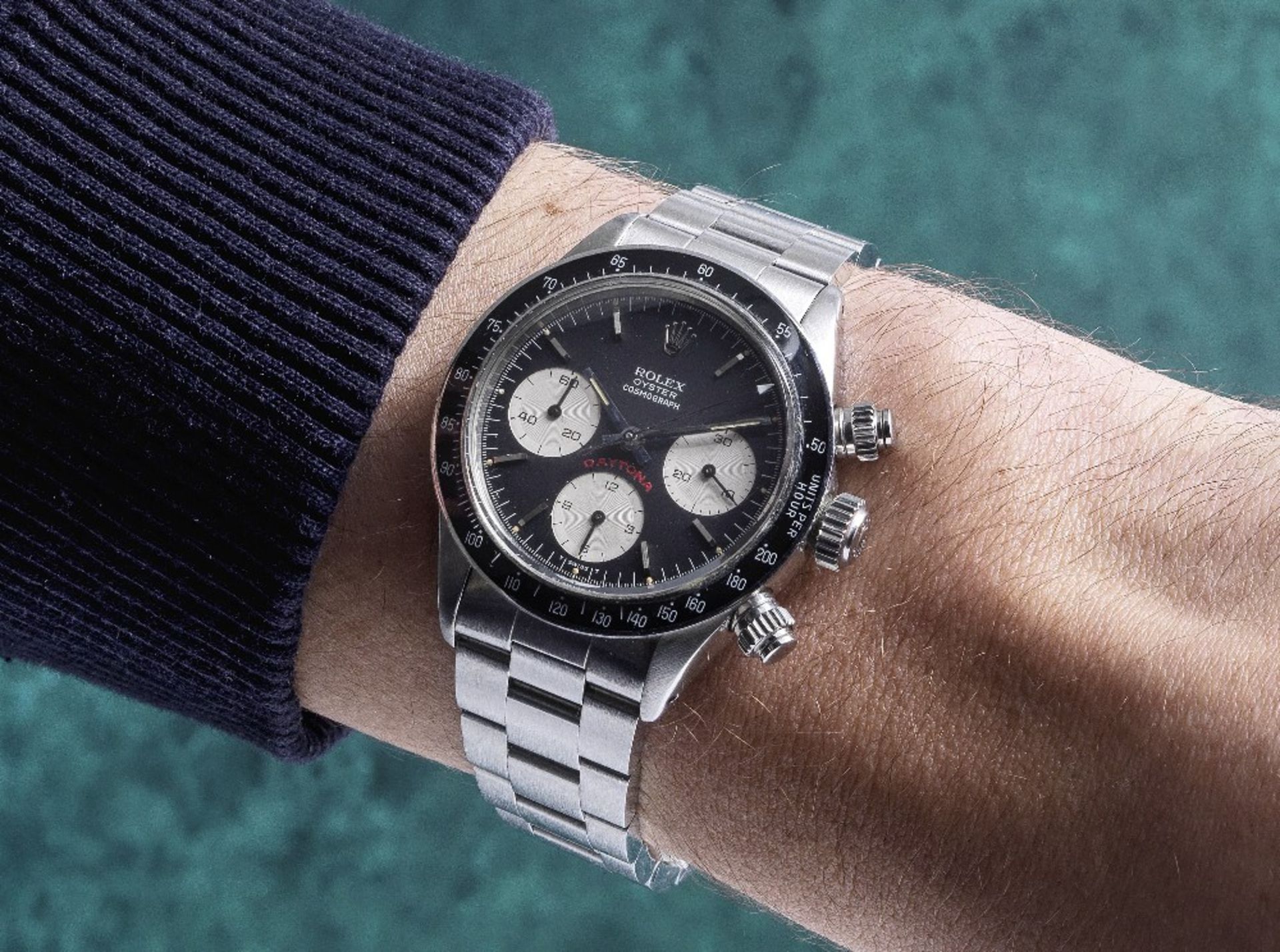 Rolex. A fine and rare stainless steel manual wind chronograph bracelet watch Cosmograph Daytona... - Bild 2 aus 2