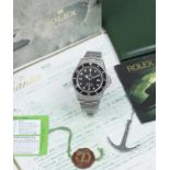 Rolex. A stainless steel automatic calendar bracelet watch Sea-Dweller, Ref: 16600, Purchased 19...