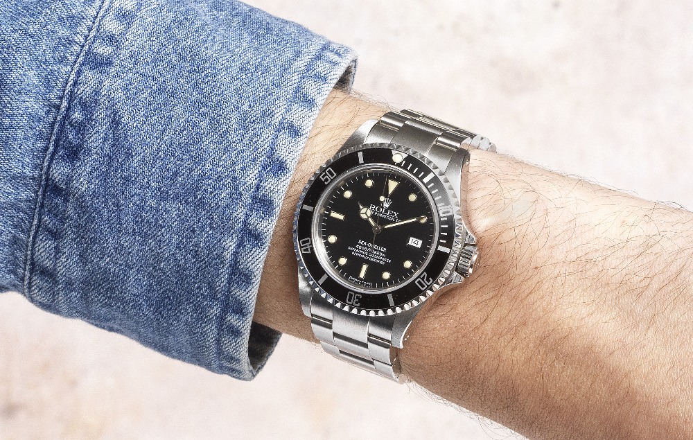 Rolex. A stainless steel automatic calendar bracelet watch Sea-Dweller, Ref: 16600, Purchased 19... - Image 2 of 3