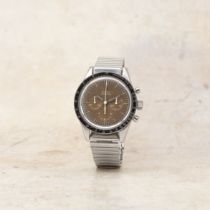 Omega. A rare stainless steel manual wind chronograph bracelet watch with tropicalised dial from ...