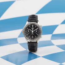Heuer. A rare stainless steel automatic calendar chronograph wristwatch Verona, Ref: 110.213N, C...