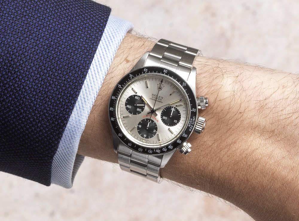 Rolex. A fine and rare stainless steel manual wind chronograph bracelet watch from the family of ... - Image 3 of 3
