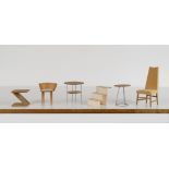 A collection of six maquettes of furniture designed by Sir Terence Conran (6)