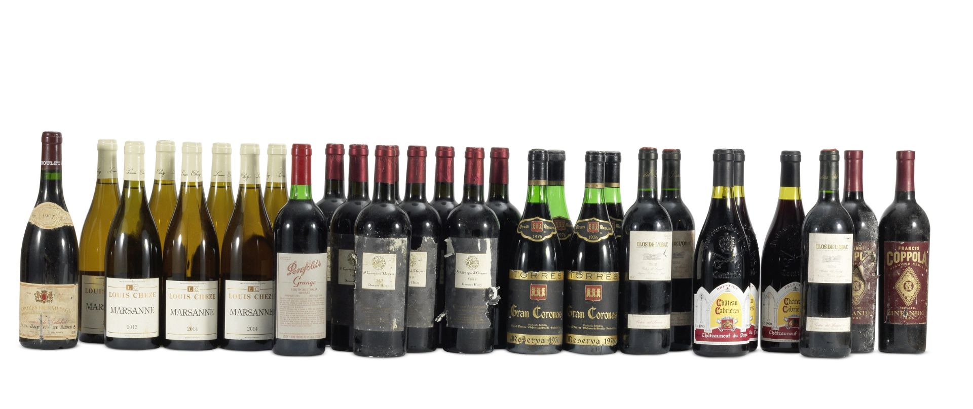 Torres Gran Coronas, Reserva 1976, Pened&#232;s (4) Ch&#226;teauneuf-du-Pape, Prestige 1990, Ch&#...