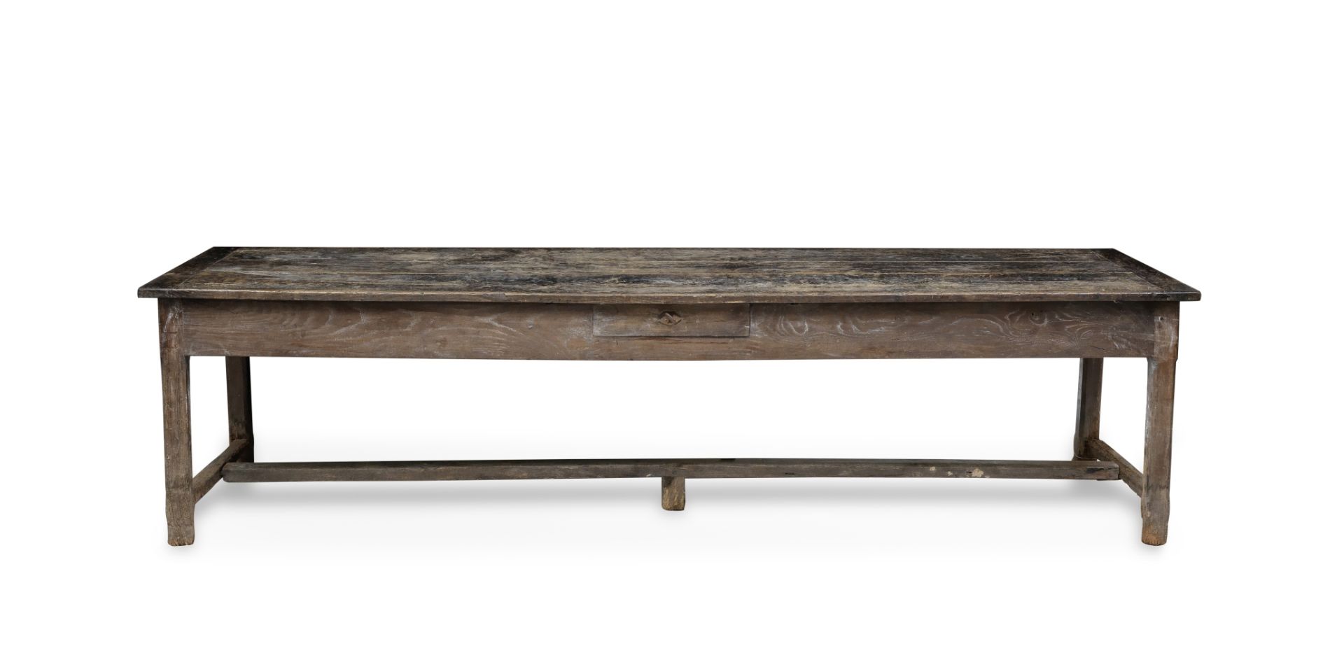 An early 18th century oak refectory table