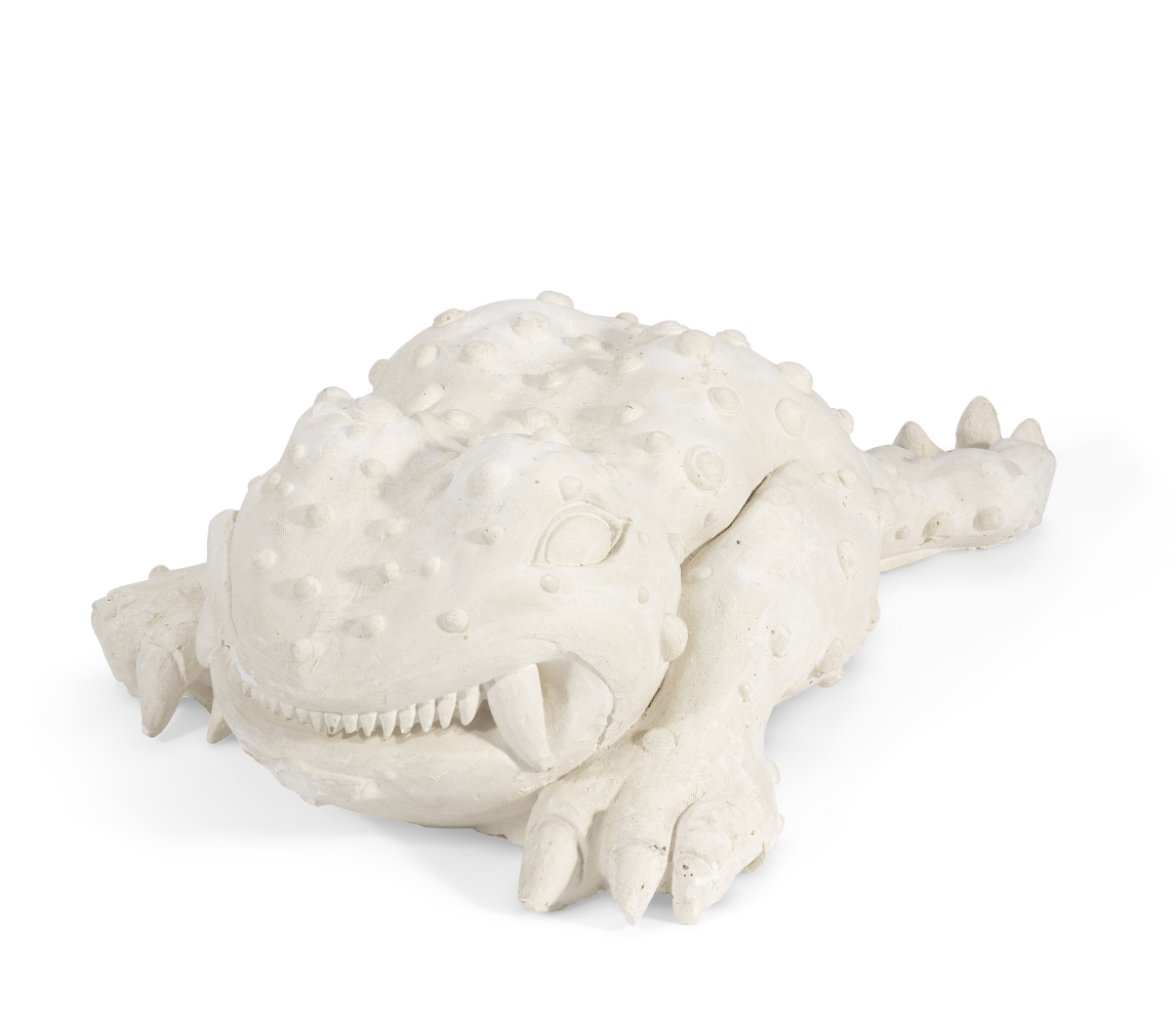 A plaster model of a grotesque toad from the studio of Sir Eduardo Paolozzi (British, 1924-2005)