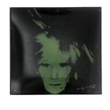 An Andy Warhol green glass plate By Rosenthal Studio Line (2)