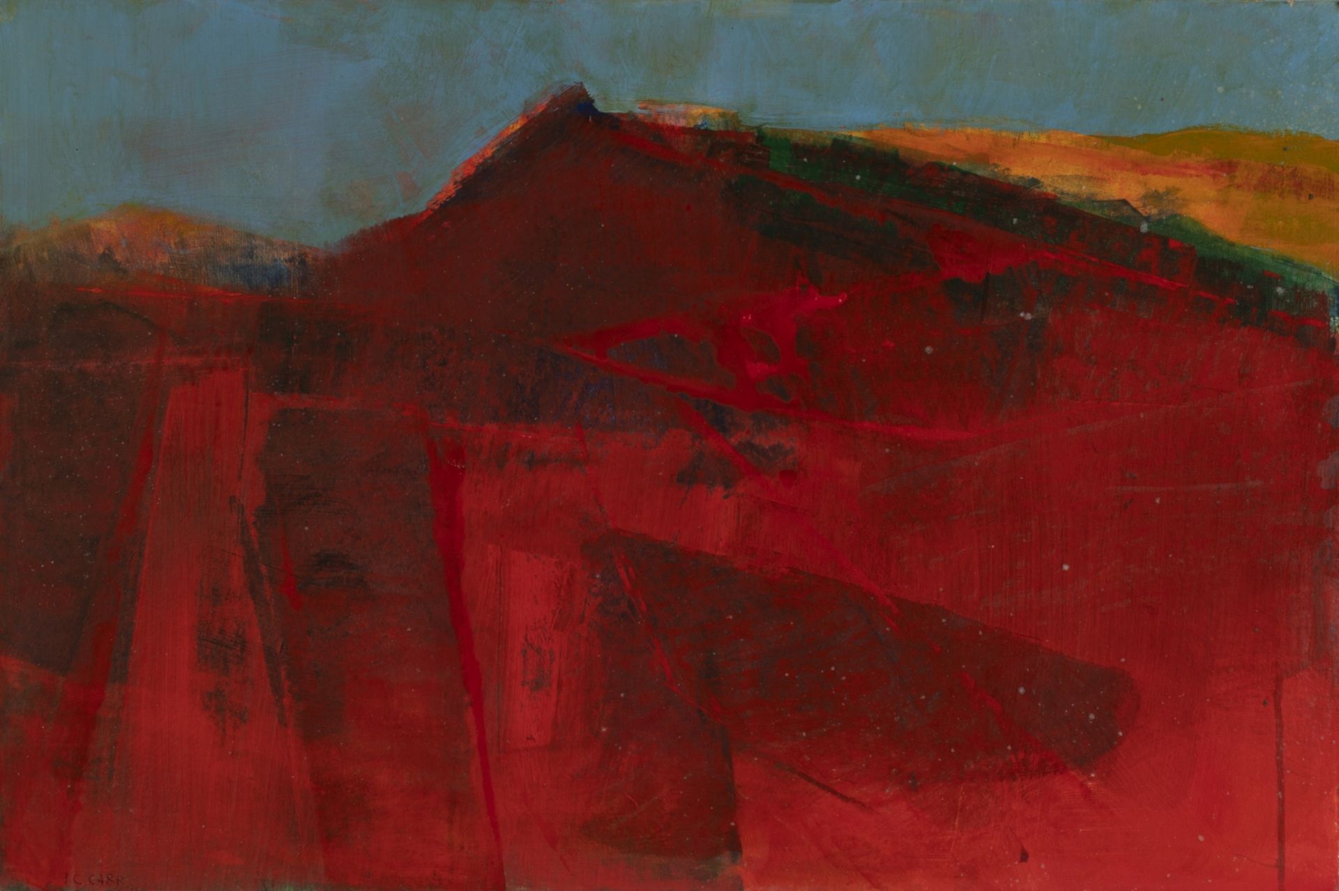 I. C. Carr Red Mountain Together with High Summer and Blue Mountain Each 51cm x 76cm (3)