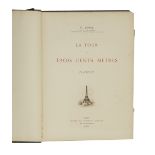 EIFFEL (GUSTAVE) La tour de trois cents metres [Eiffel Tower], Atlas vol. only, Paris, Lemercier,...