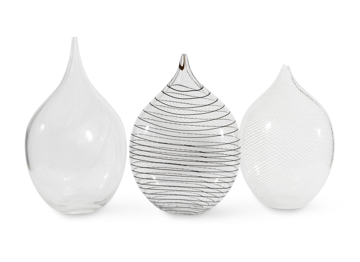 Three large Murano glass vases By Alberto Don&#224; (Italian, b. 1944) (3)