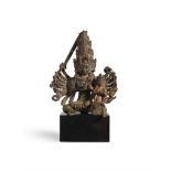 STATUETTE DE VISHVARUPA EN LAITON N&#201;PAL, XIXE SI&#200;CLE