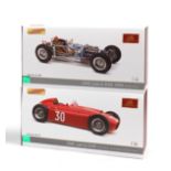 Two boxed 1:18 scale 1955 Grand Prix Lancia D50 limited edition models, by CMC Models of Germany,...