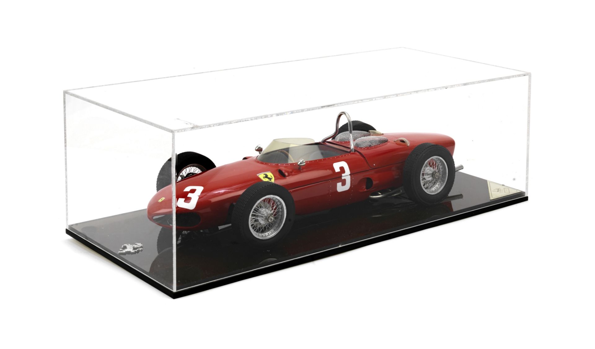 A 1:8 scale scratch-built model of Wolfgang von Trips' 1961 Dutch Grand Prix Ferrari 156 F1 'Shar...
