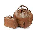 Two pieces of Ferrari F40 leather luggage by Schedoni of Italy, ((2))