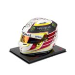 A Lewis Hamilton 2016 Monaco Grand Prix limited edition replica helmet by Bell, ((2))