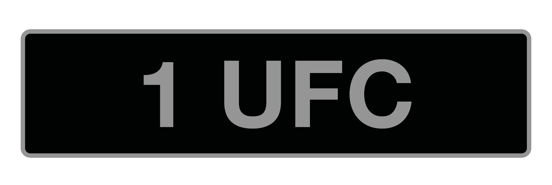 '1 UFC', UK Vehicle Registration Number,