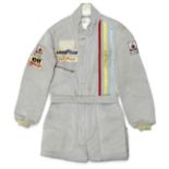 Jackie Stewart's Grand Prix race overalls by Faramaz, believed 1972, ((2))