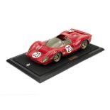 A 1:8 scale scratch-built model of the Bandini/Amon 1967 Daytona Beach winning Ferrari 330 P3/4 S...