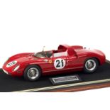 A 1:12 scale model of the 1963 Le Mans winning Ferrari 250P, by Midland Racing Models,