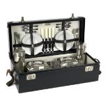 A cased picnic set for four persons by Sirram, patented 1926,